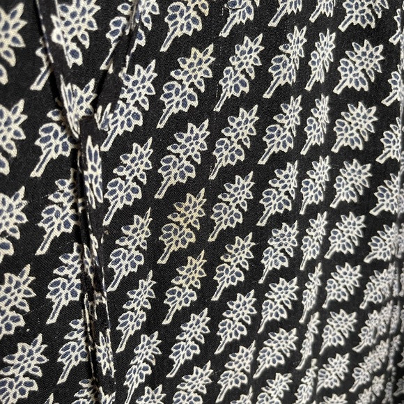 Free People Heart of Gold Dress L Black & white tunic dress bell sleeved Lined - Picture 5 of 12